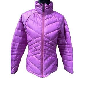 Champion Venture Down Full Zipper Puffer Coat Size Med pink